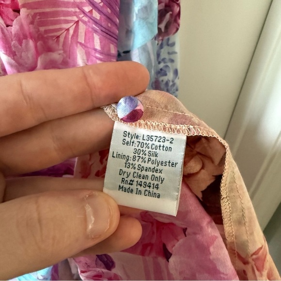 Johnny Was Etta Mini Dress Size XS Color Pink Blue - Picture 4 of 5